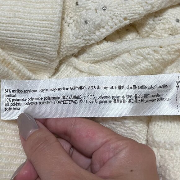 Zara Cream Cable Knit Sweater Vest - Picture 6 of 6